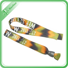 Hochwertiges kundenspezifisches Logo Fabric Festival Wristband